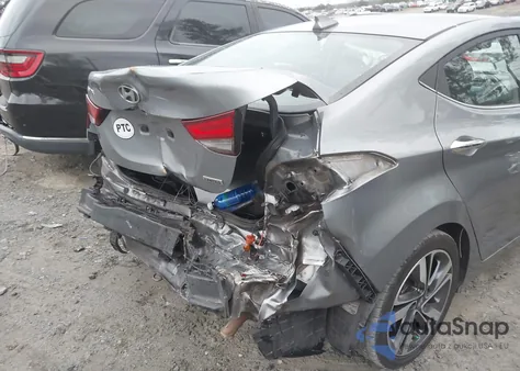 2014 Hyundai Elantra Limited from USA, damaged, VIN KMHDH4AE6EU177594